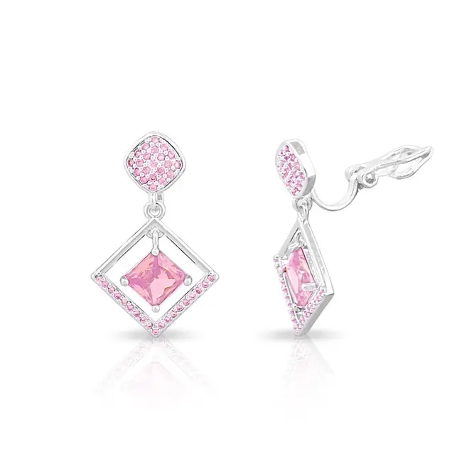 Brinco Balanço de Pressão com Zircônia Rosa