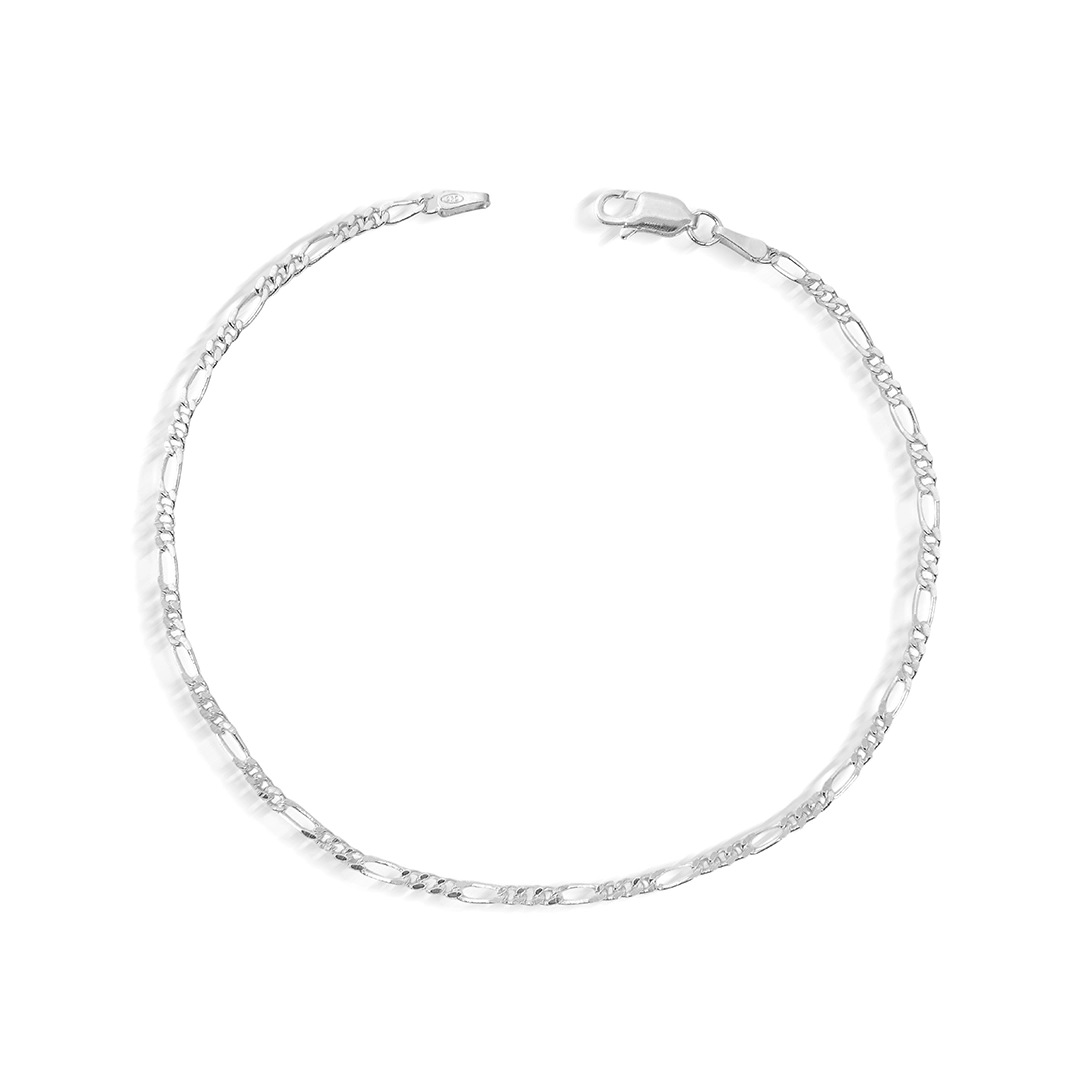 Pulseira Figaro Flat 21 cm