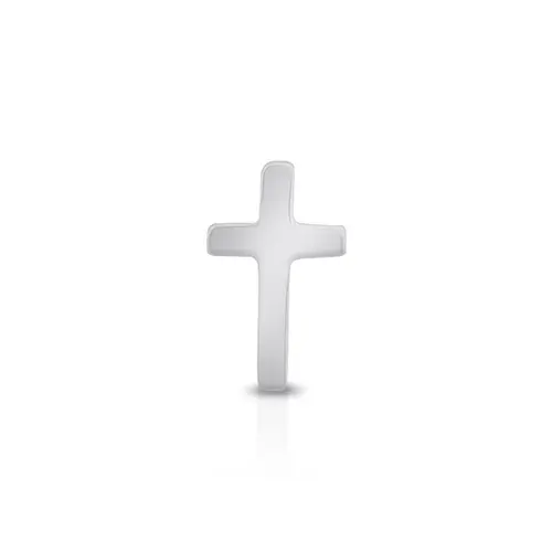 Piercing com Cruz Espelhada