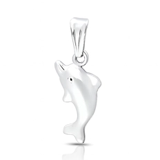 Pingente de Prata Golfinho Espelhado