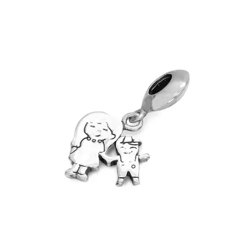 Berloque Mãe e Filho Envelhecido