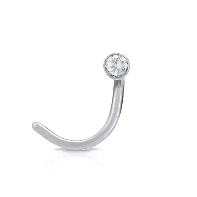 Piercing de Nariz com Zircônia Cristal