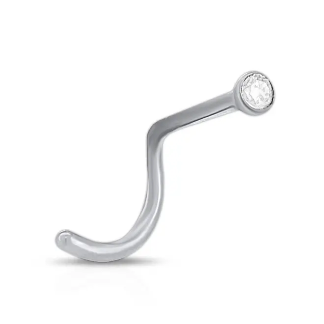 Piercing de Nariz com Zircônia Cristal