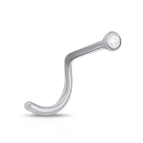 Piercing de Nariz com Zircônia Cristal