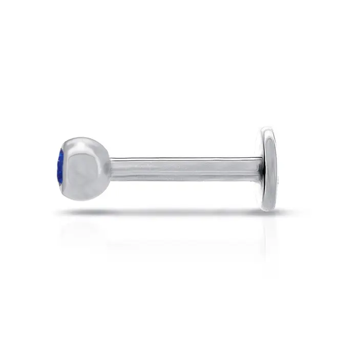 Piercing Com Zircônia Safira