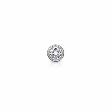 Piercing de Orelha com Zircônia Cristal Redonda