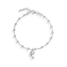 Pulseira de Esferas com Golfinho
