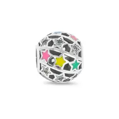 Berloque Esmaltado Colorido com Zircônia Cristal