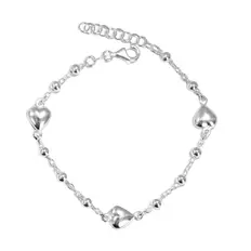 Pulseira de Corações Espelhados