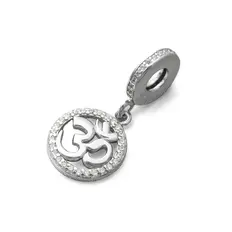Berloque Símbolo do OM com Zircônias Cristal