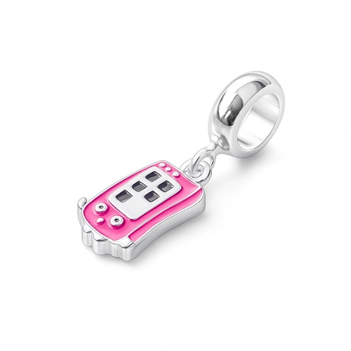 Berloque Presents Kids Celular Rosa com Rostinho