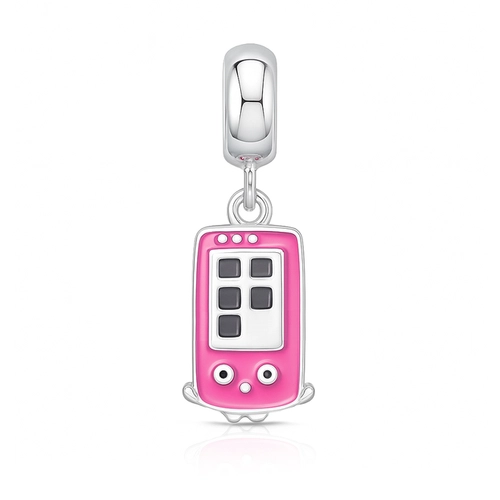 Berloque Presents Kids Celular Rosa com Rostinho