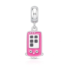 Berloque Presents Kids Celular Rosa com Rostinho