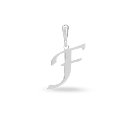 Pingente Espelhado Letra F