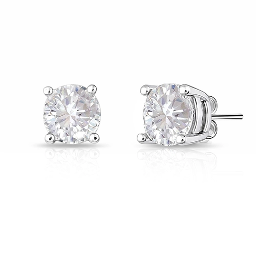 Brinco Top Redondo com Zircônia Cristal