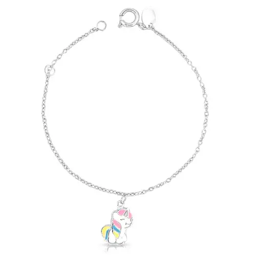 Pulseira Kids Unicórnio Esmaltado