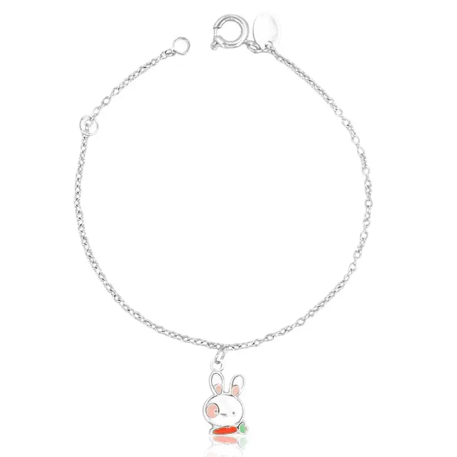 Pulseira Kids Coelho Esmaltado