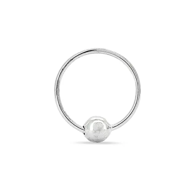 Piercing Argola com Esfera Espelhada