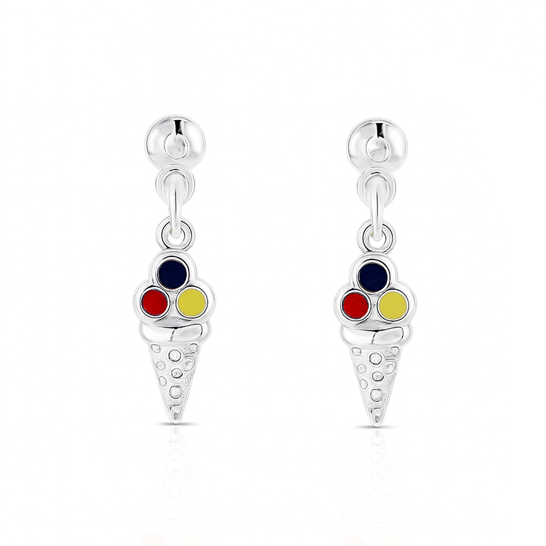 Brinco Kids Sorvete Colorido Esmaltado