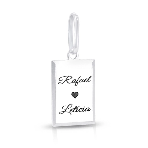 Pingente Personalizável Retangular