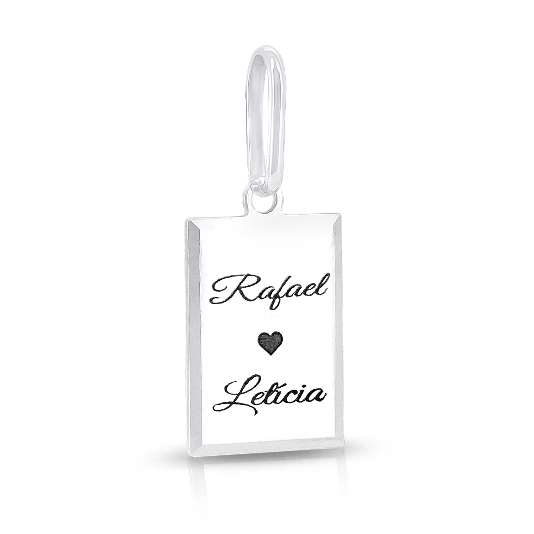 Pingente Personalizável Retangular