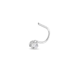 Piercing de Nariz com Estrela em Zircônia Cristal