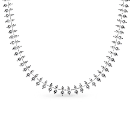 Choker Trabalhado com Bolas Espelhadas