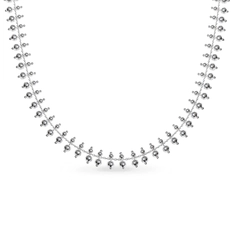 Choker Trabalhado com Bolas Espelhadas