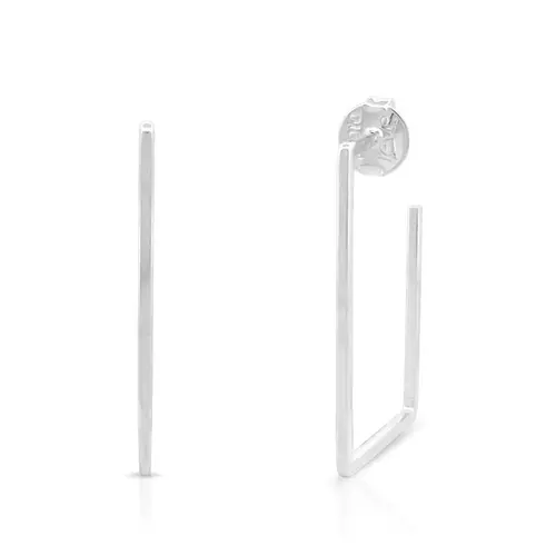 Brinco de Argola Quadrada