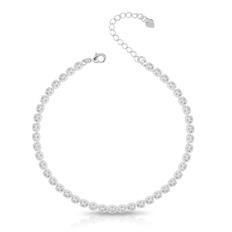 Pulseira Riviera com Zircônias Cristal