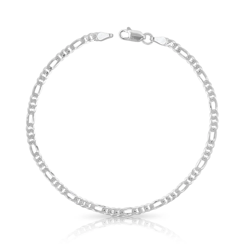 Pulseira em Malha Fígaro Flat 20 cm