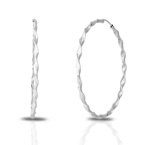 Brinco de Argola com Fio Torcido GG