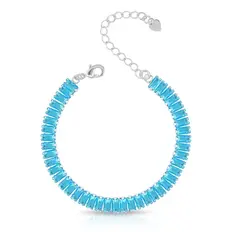 Pulseira Riviera Com Zircônias Topázio