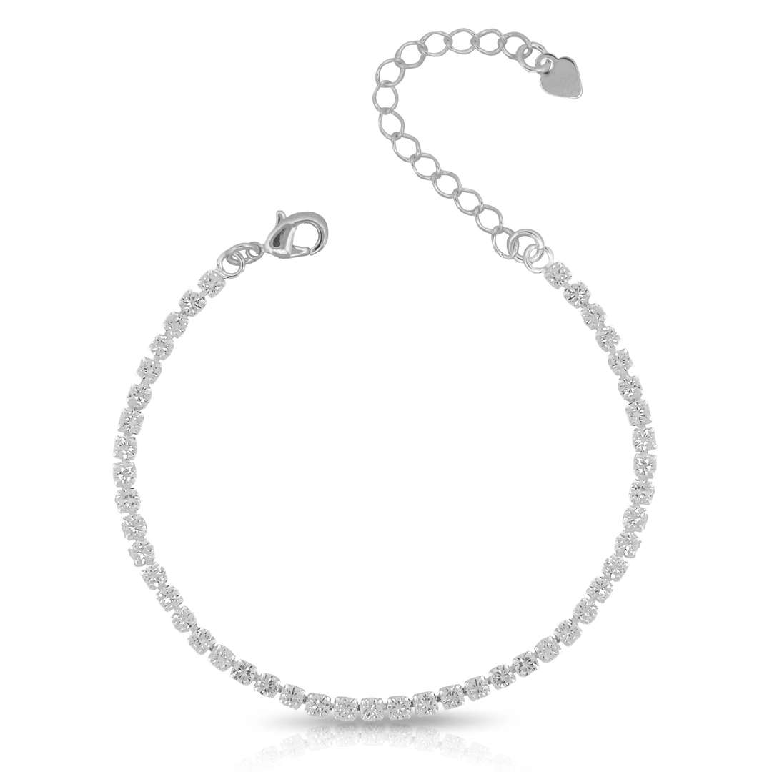 Pulseira Riviera Com Zircônias Cristal