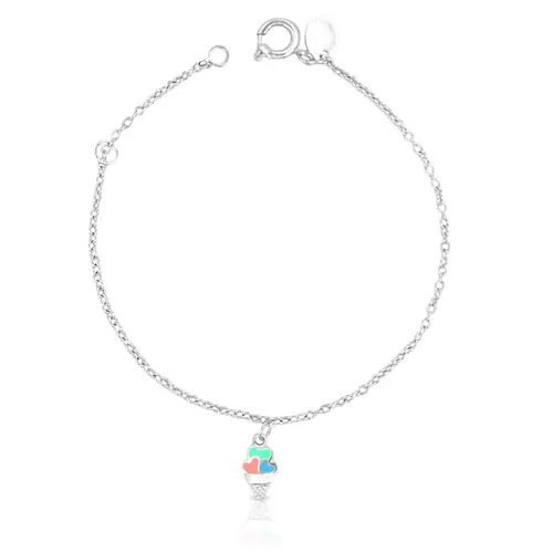 Pulseira Kids de Sorvete Esmaltado