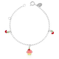 Pulseira Kids Cupcake Esmaltado