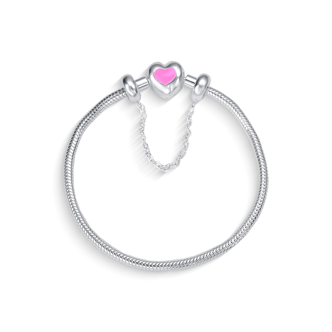 Pulseira Kids para Berloques com Trava em 17 cm