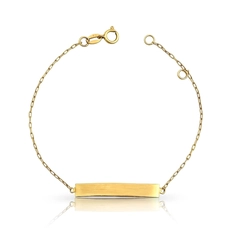 Pulseira Baby Gold com Placa