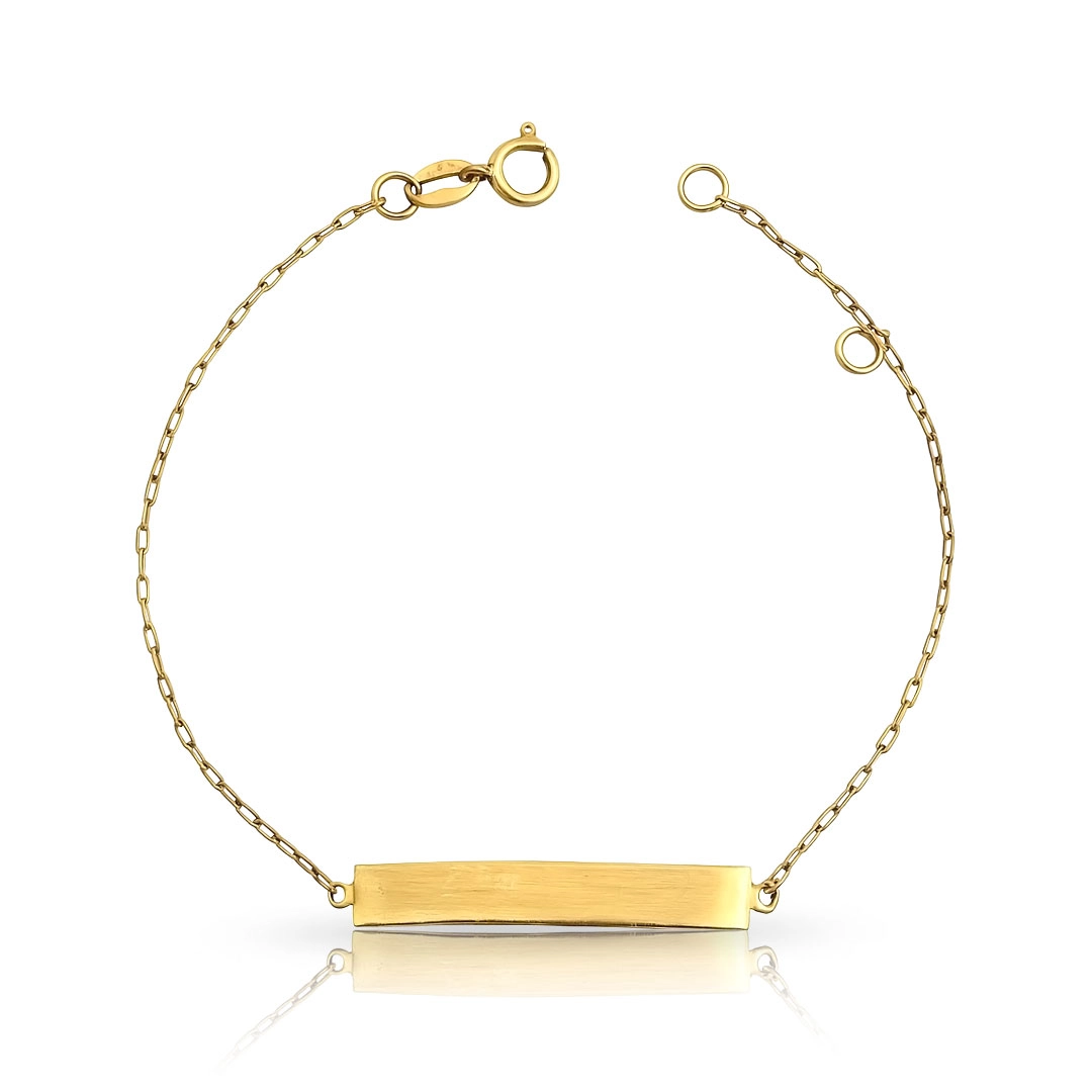 Pulseira Baby Gold com Placa