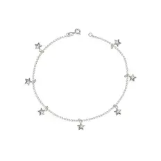 Tornozeleira com Estrelas Espelhadas
