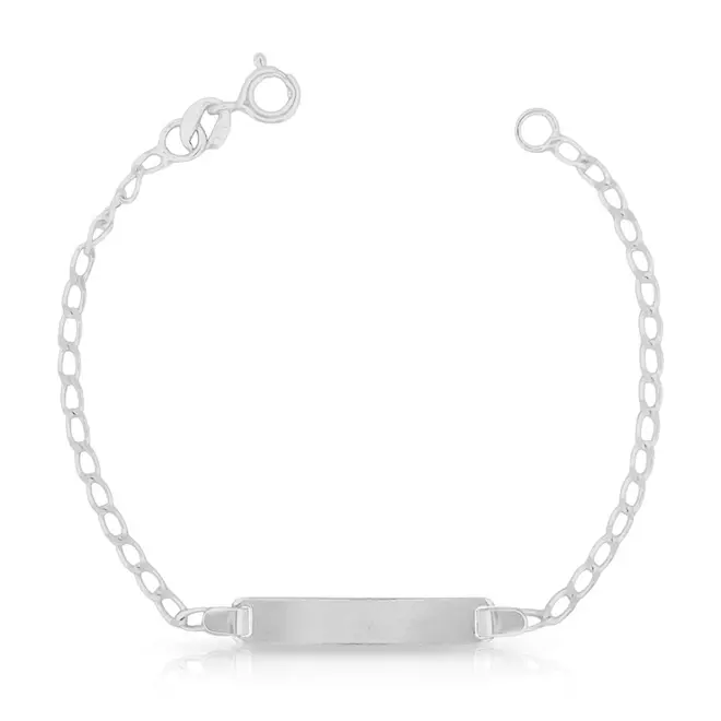 Pulseira Kids com Placa Lisa