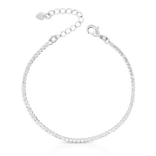 Pulseira Riviéra Com Zircônia Cristal