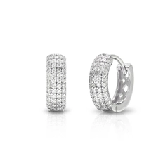 Brinco Blend Collection Click com Zircônias Cristal
