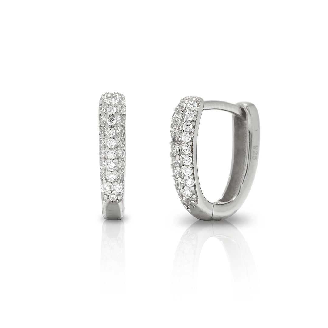 Brinco Blend Collection Click com Zircônias Cristal