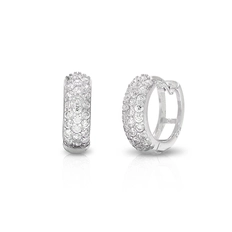 Brinco Blend Collection Click com Zircônias Cristal