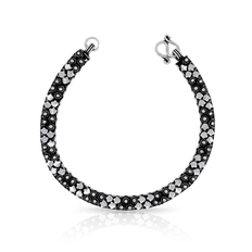 Pulseira com Acabamento Envelhecido Flores