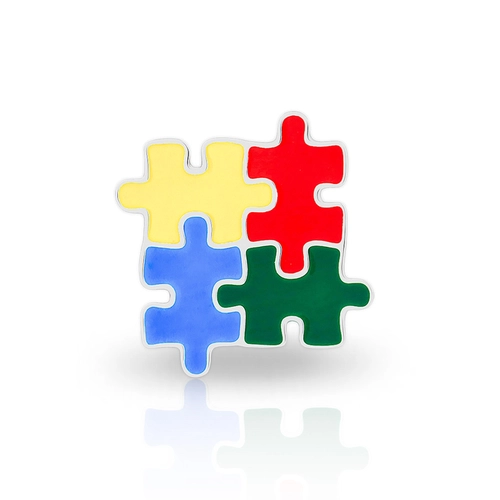 Pin Autismo de Quebra-cabeça