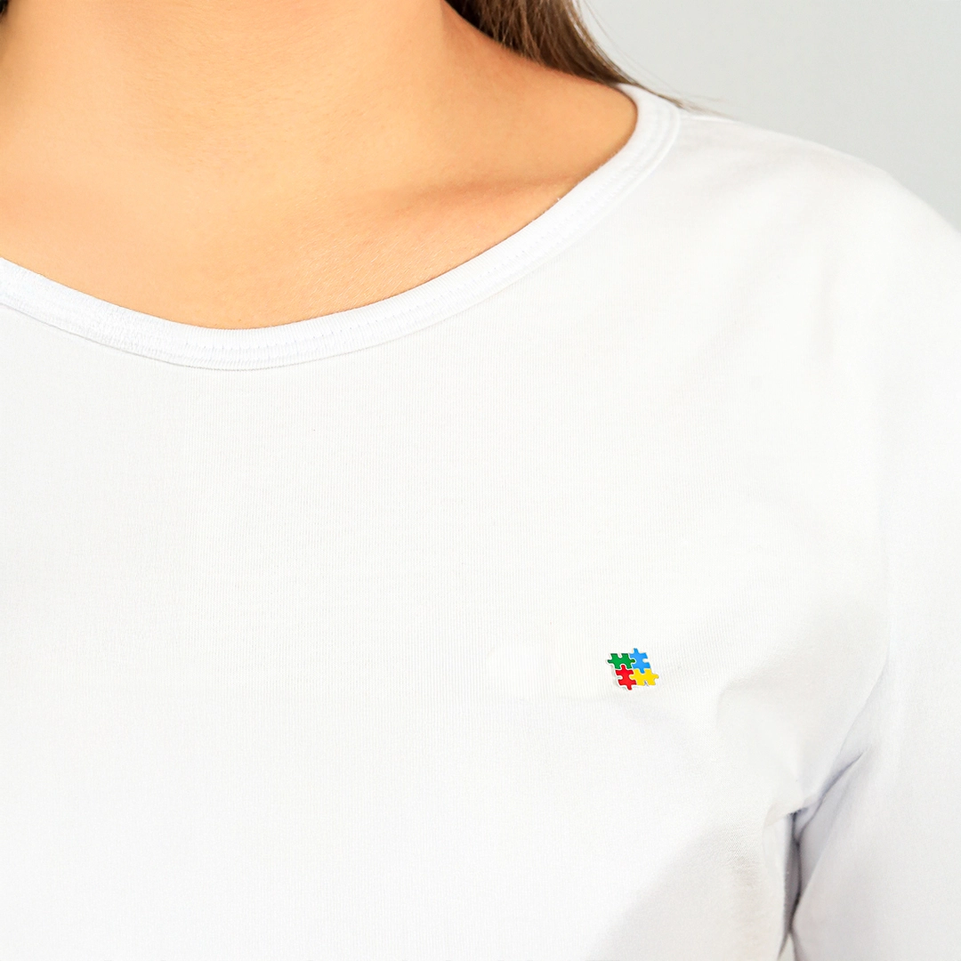 Pin Autismo de Quebra-cabeça