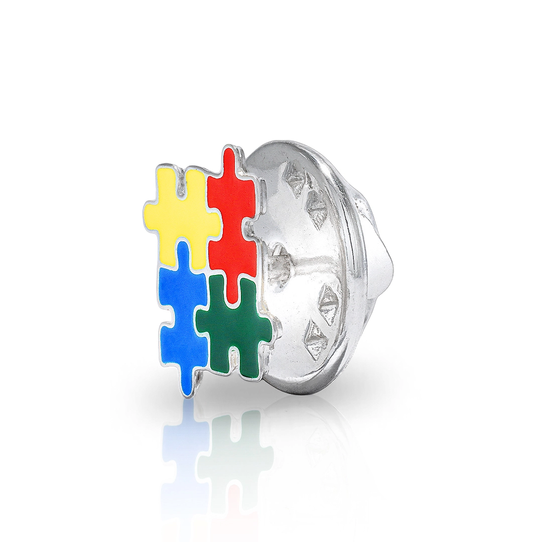 Pin Autismo de Quebra-cabeça