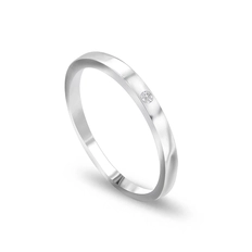 Aliança de Namoro Vivata P com Zircônia Cristal